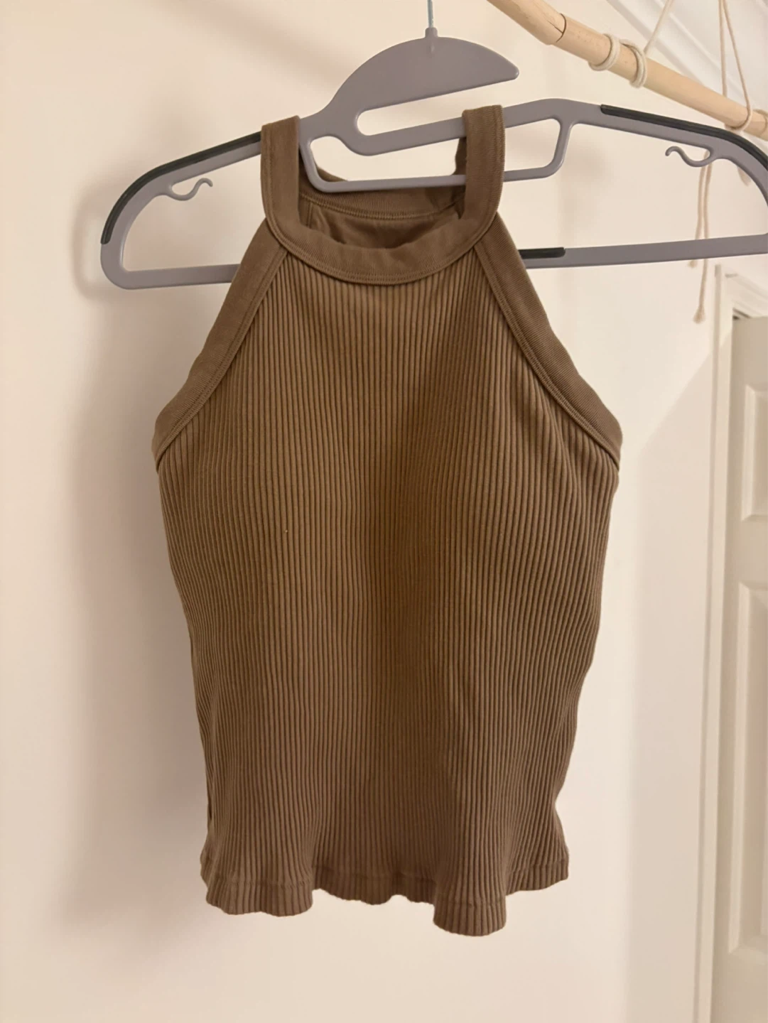 Brown Halter Tank Top