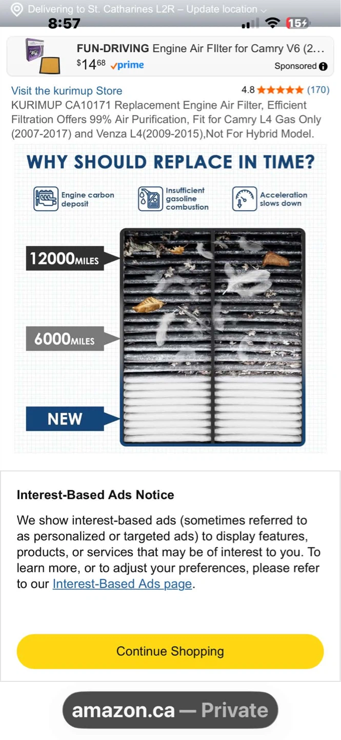 KURIMUPCA 01071 replacement engine air filter - photo 5