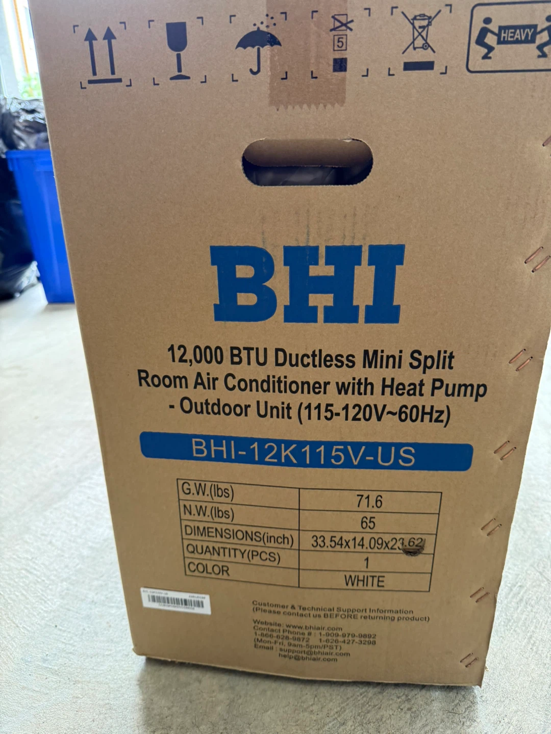 BHI 12,000 BTU Ductless Mini Split Air Conditioner - photo 2