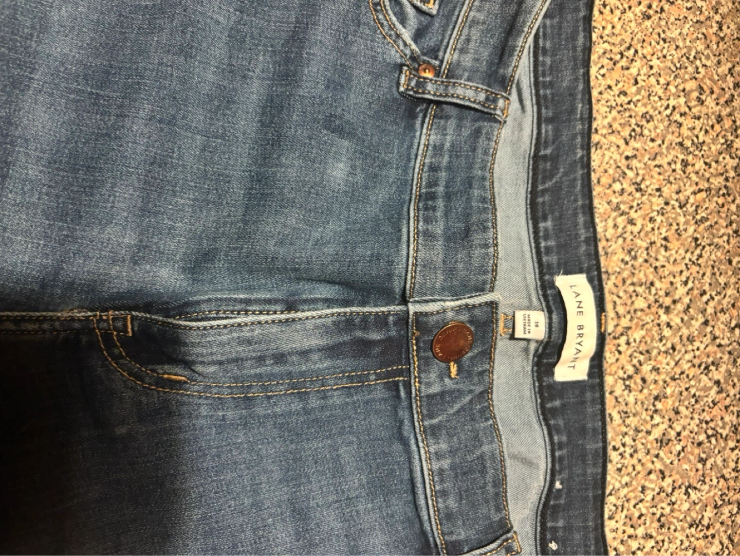 Lane Bryant Women's Blue Denim Cropped Jeans Size 16 - photo 2