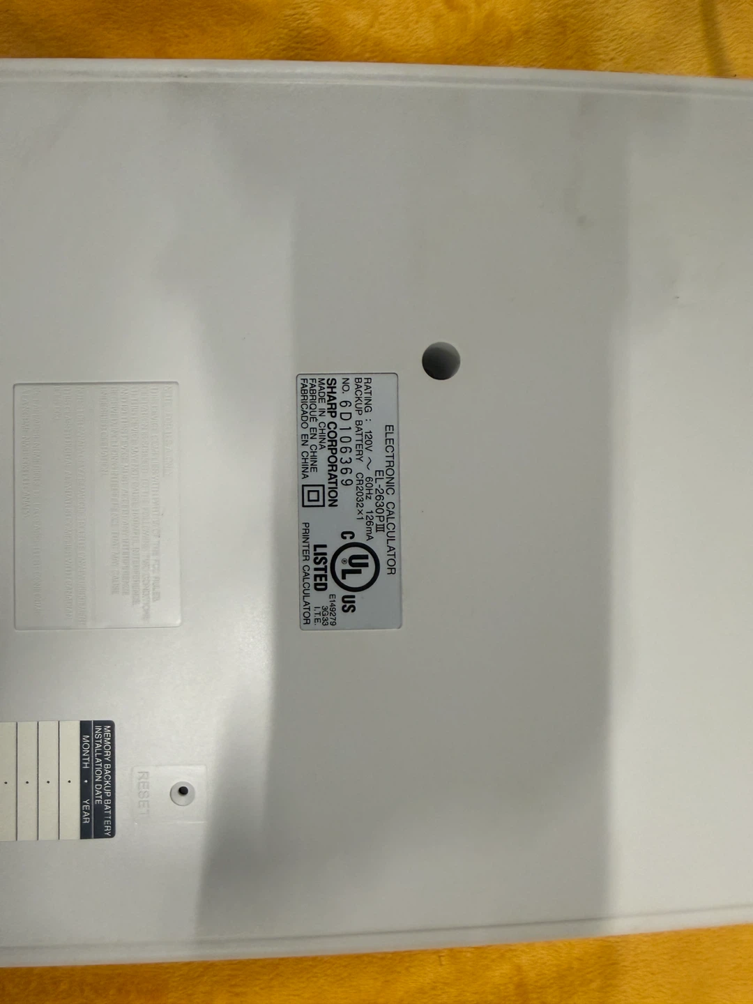 Sharp EL-2630PIII Electronic Calculator Printer