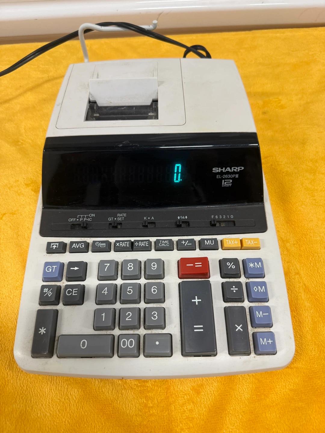 Sharp EL-2630PIII Electronic Calculator Printer - photo 2