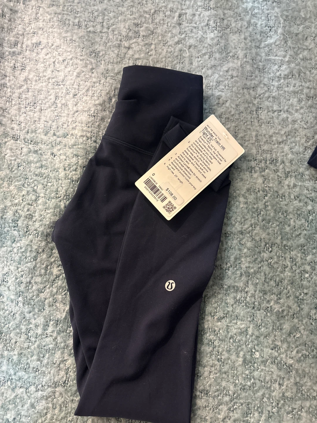 Lululemon Wunder Train HR Tight 25" Navy Size 0