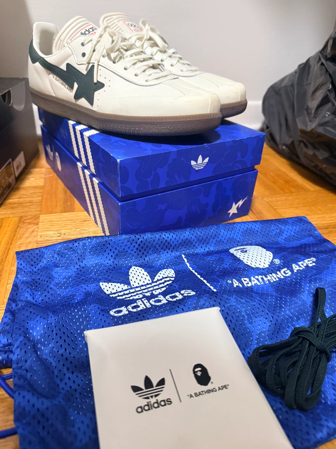 Adidas x BAPE Samba OG Cream Green Size 10