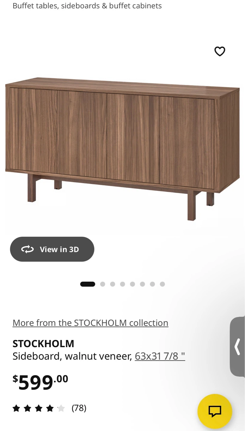 IKEA STOCKHOLM Sideboard Walnut Veneer - TV Rack - photo 3