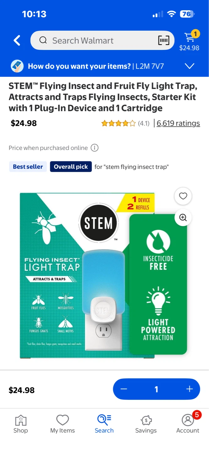 STEM Flying Insect & Fruit Fly Light Trap - photo 2