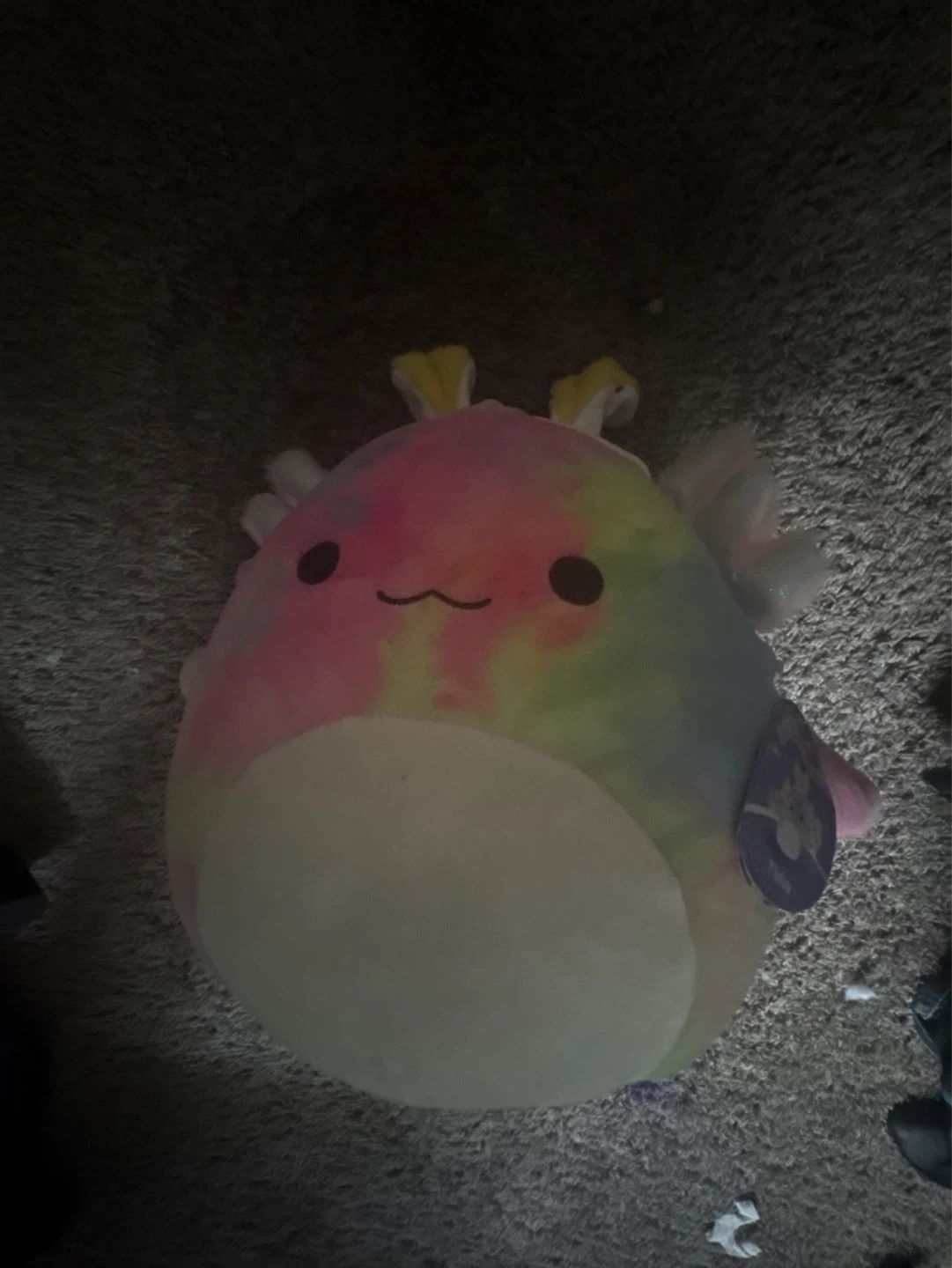 Squishmallow Tie-Dye Axolotl Plush Toy