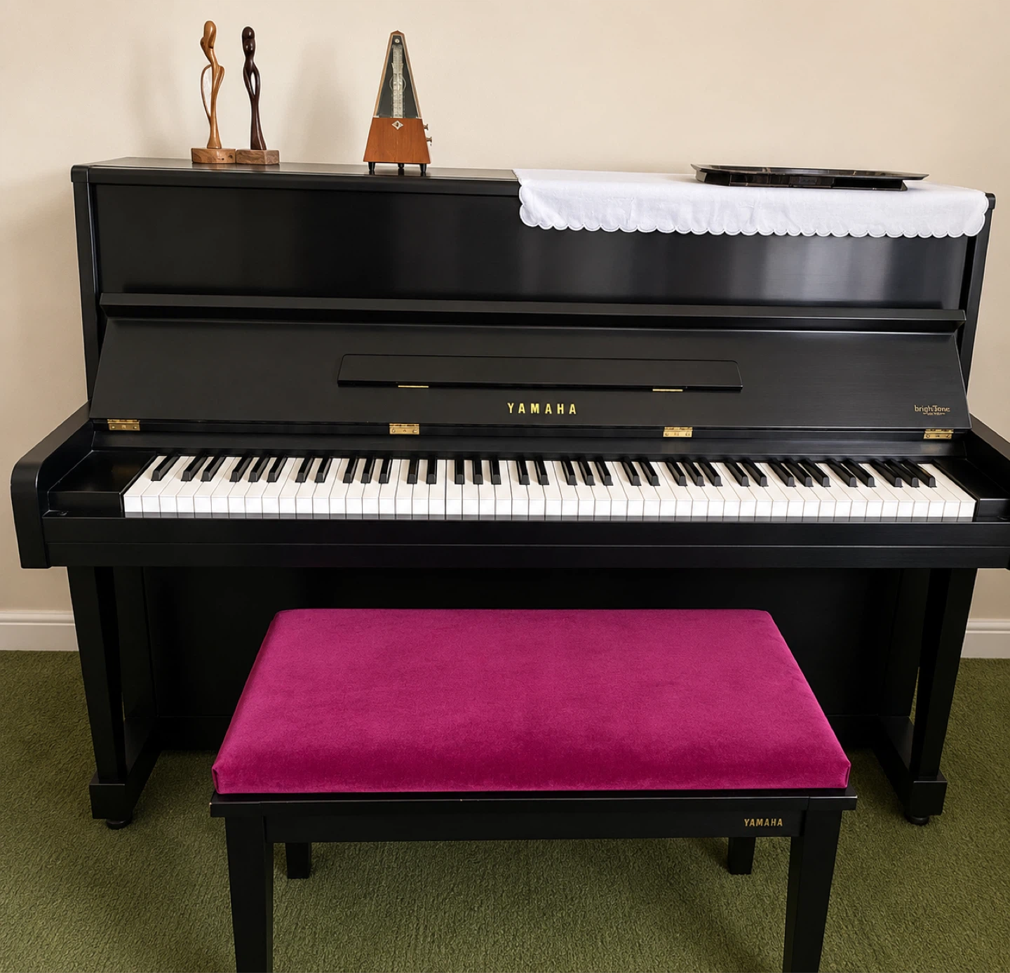 Yamaha Upright Piano with Bench