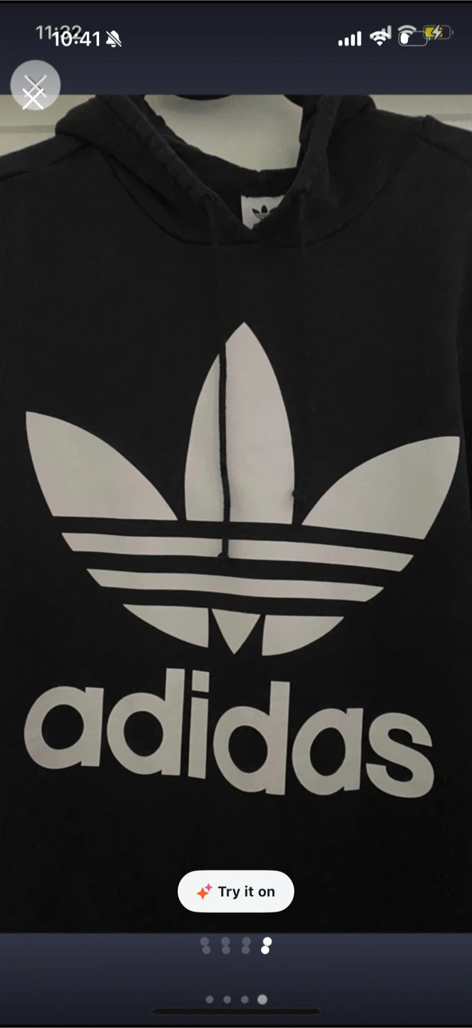 Adidas Black Hoodie Trefoil Logo - photo 4