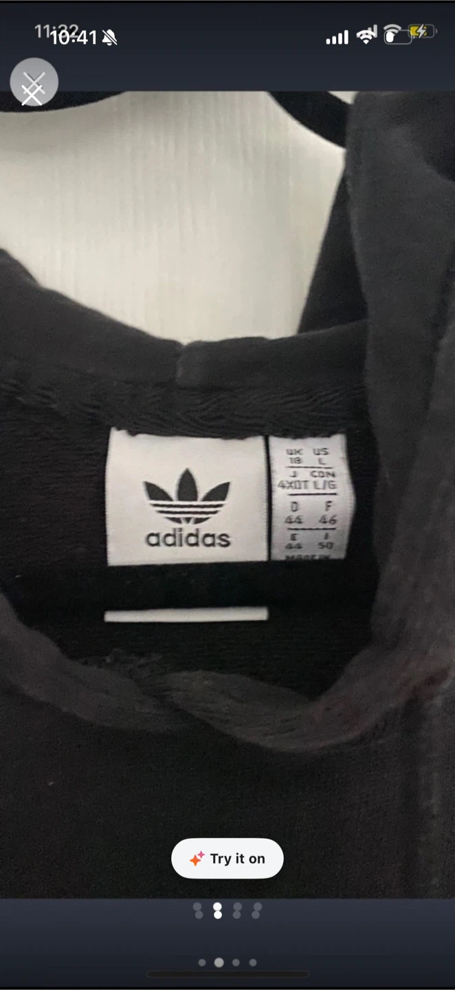 Adidas Black Hoodie Trefoil Logo - photo 2
