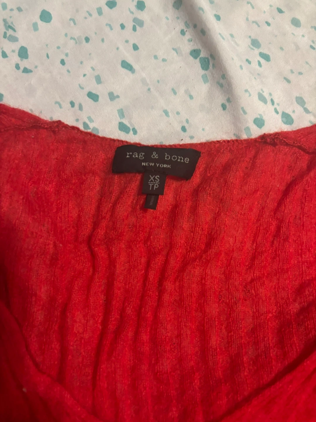 Rag & Bone Red V-Neck Sweater - photo 2