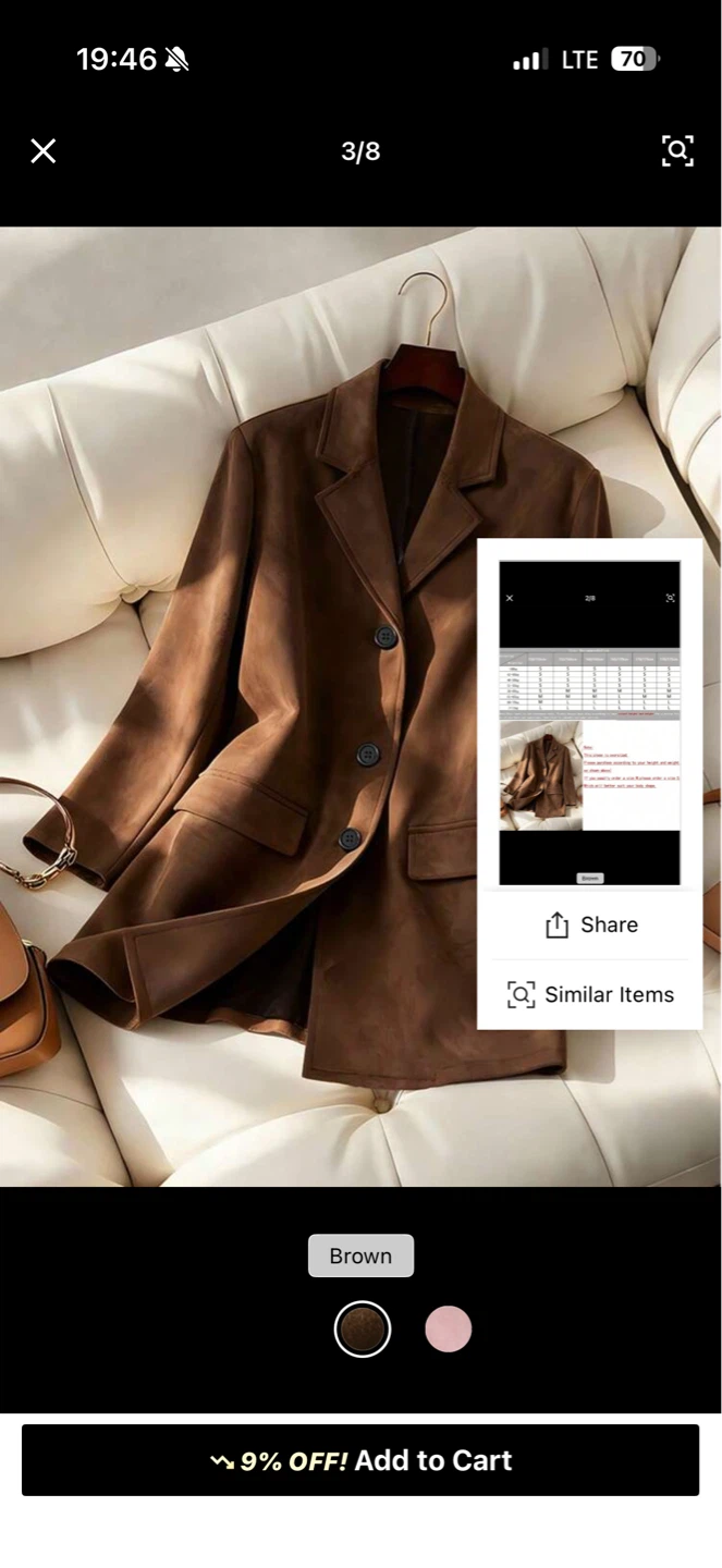Brown Suede Blazer - photo 3