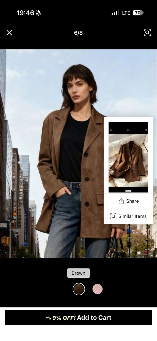 Brown Suede Blazer - photo 4