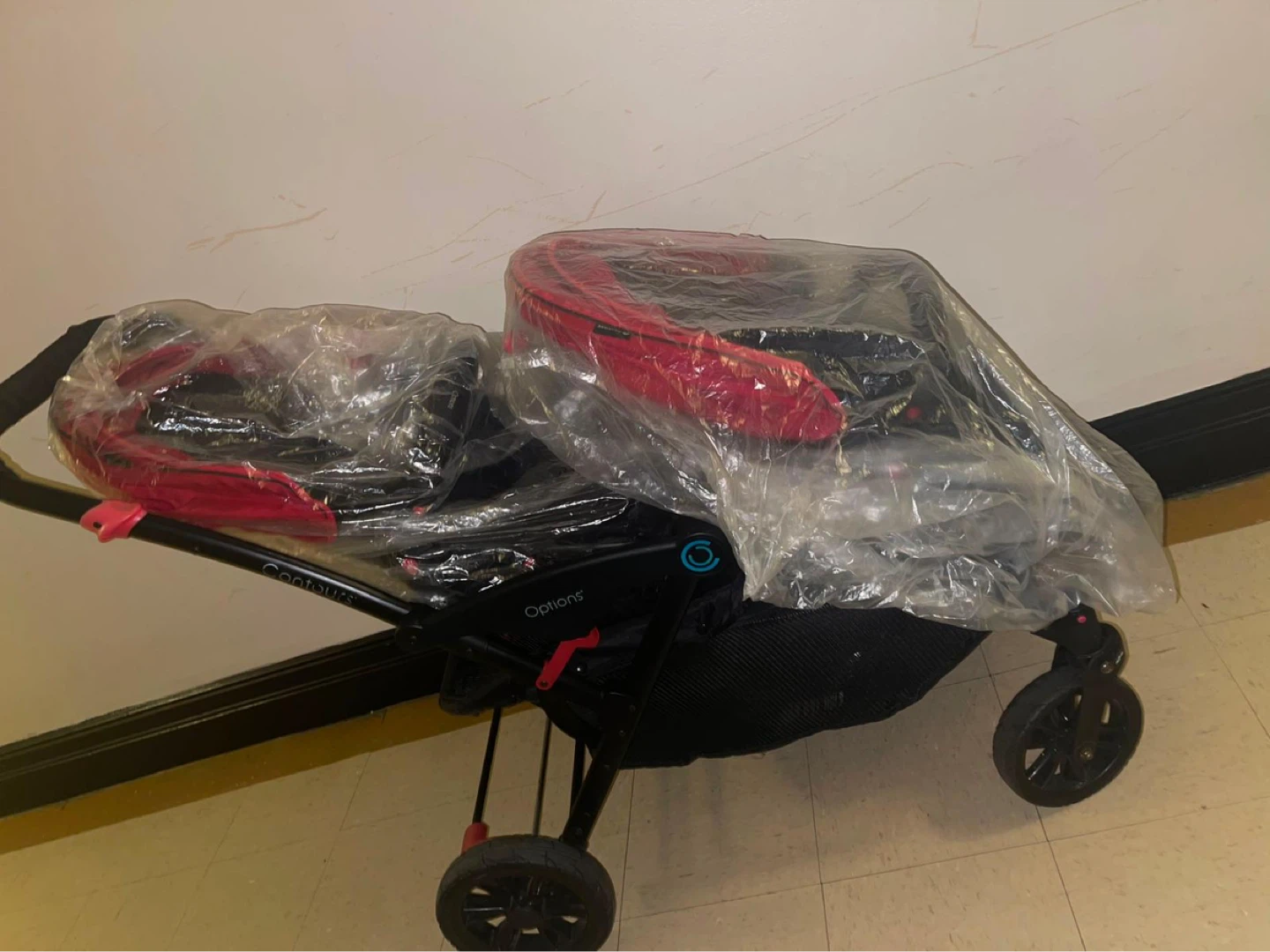 Contour Options Double Stroller Red - photo 2