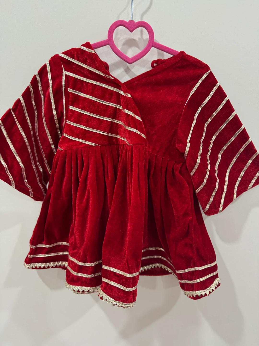 Toddler girl Velvet Dress with Dupatta, Size: 2-3yr - photo 2
