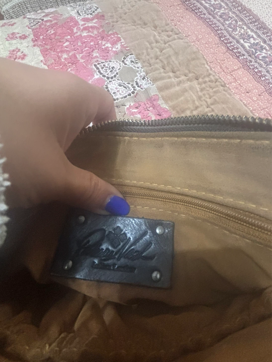 Patricia Nash Black Tooled Leather Wristlet - photo 4