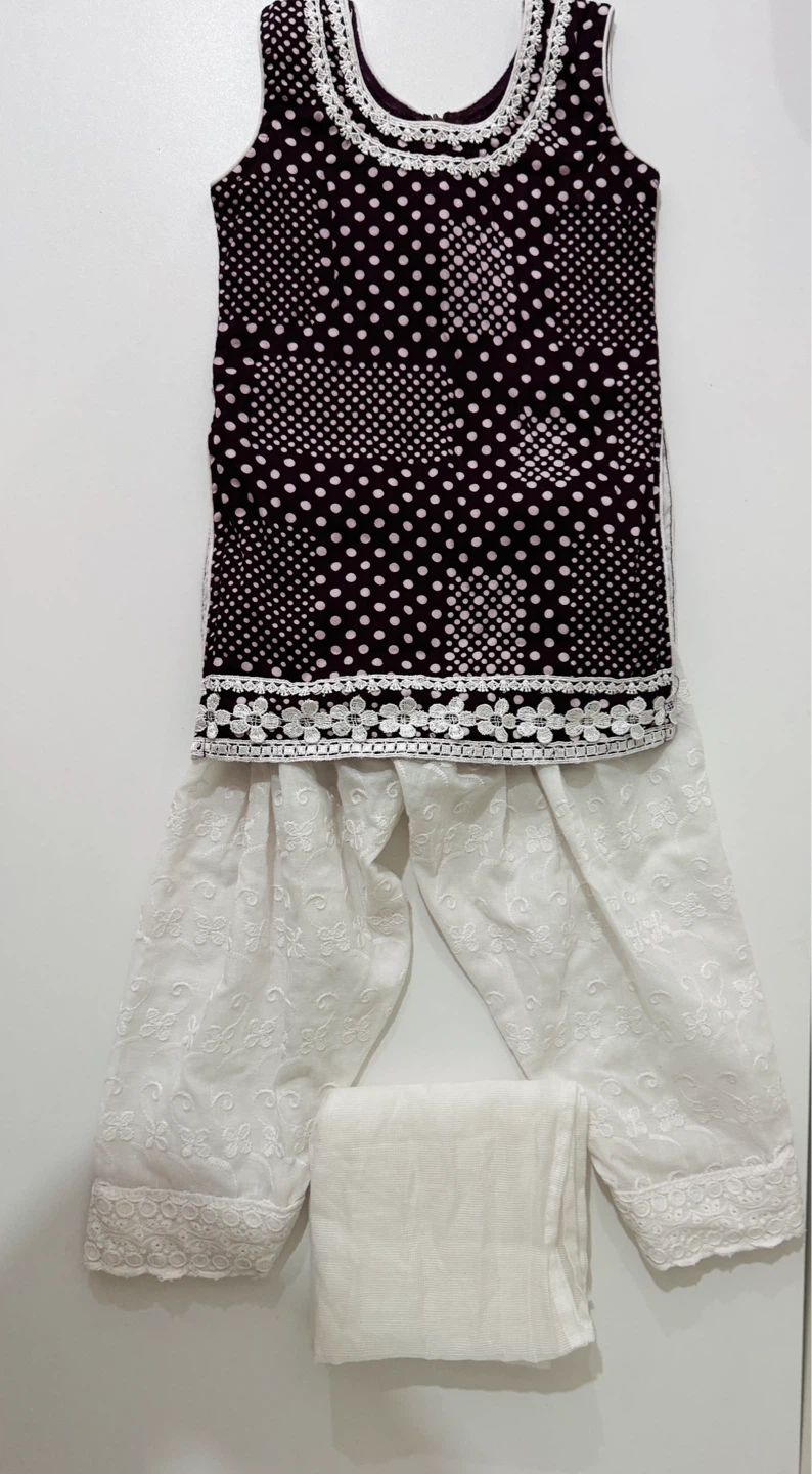 Baby Girl Kurti and Pants Set, size: 1-2yr