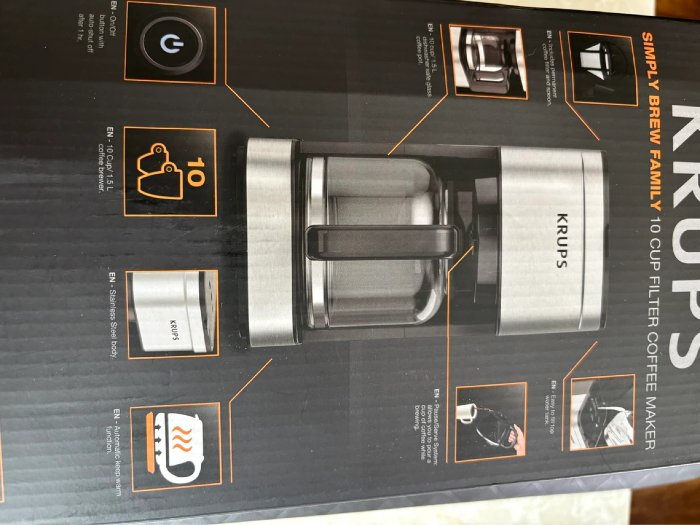 KRUPS Simply Brew Family 10 Cup Coffee Maker - photo 2