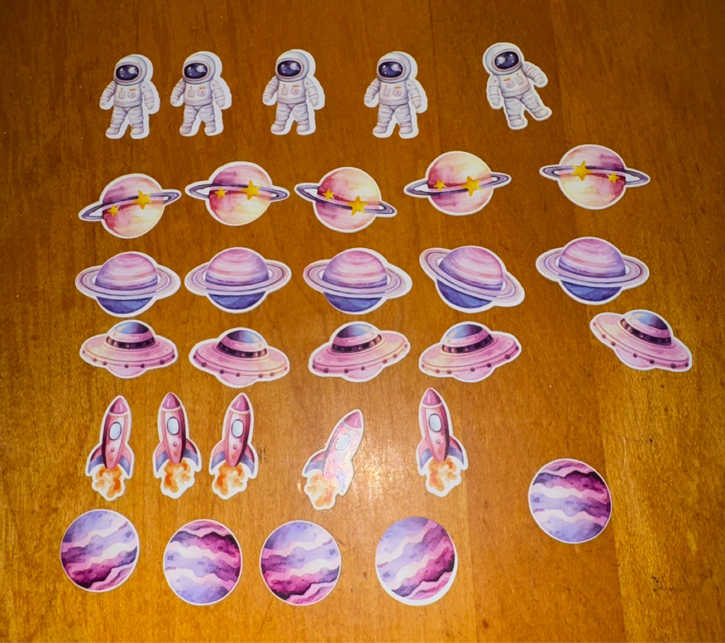 140 pcs space stickers, new