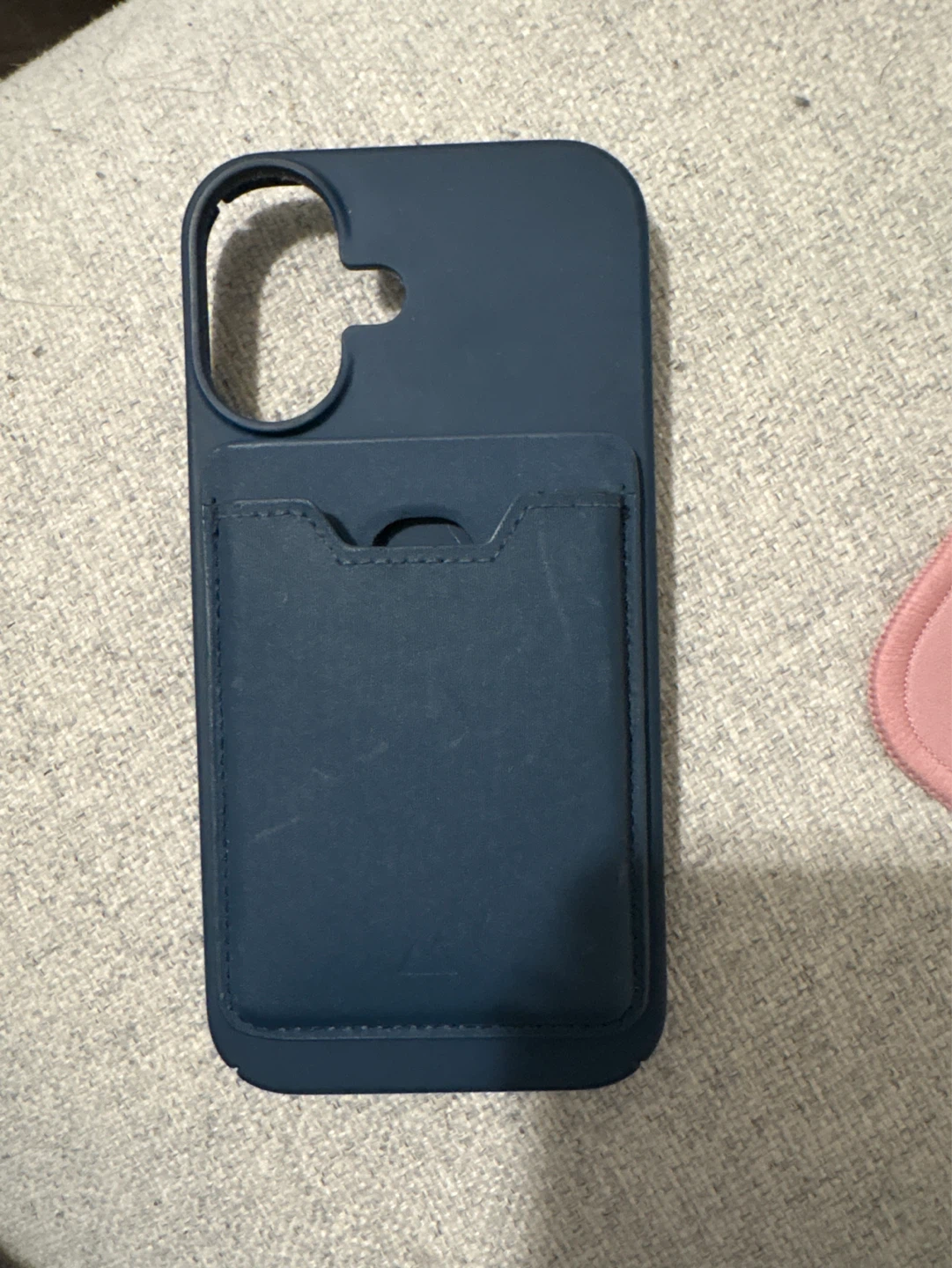 Blue MagSafe iPhone Case with Magnetic Card Holder