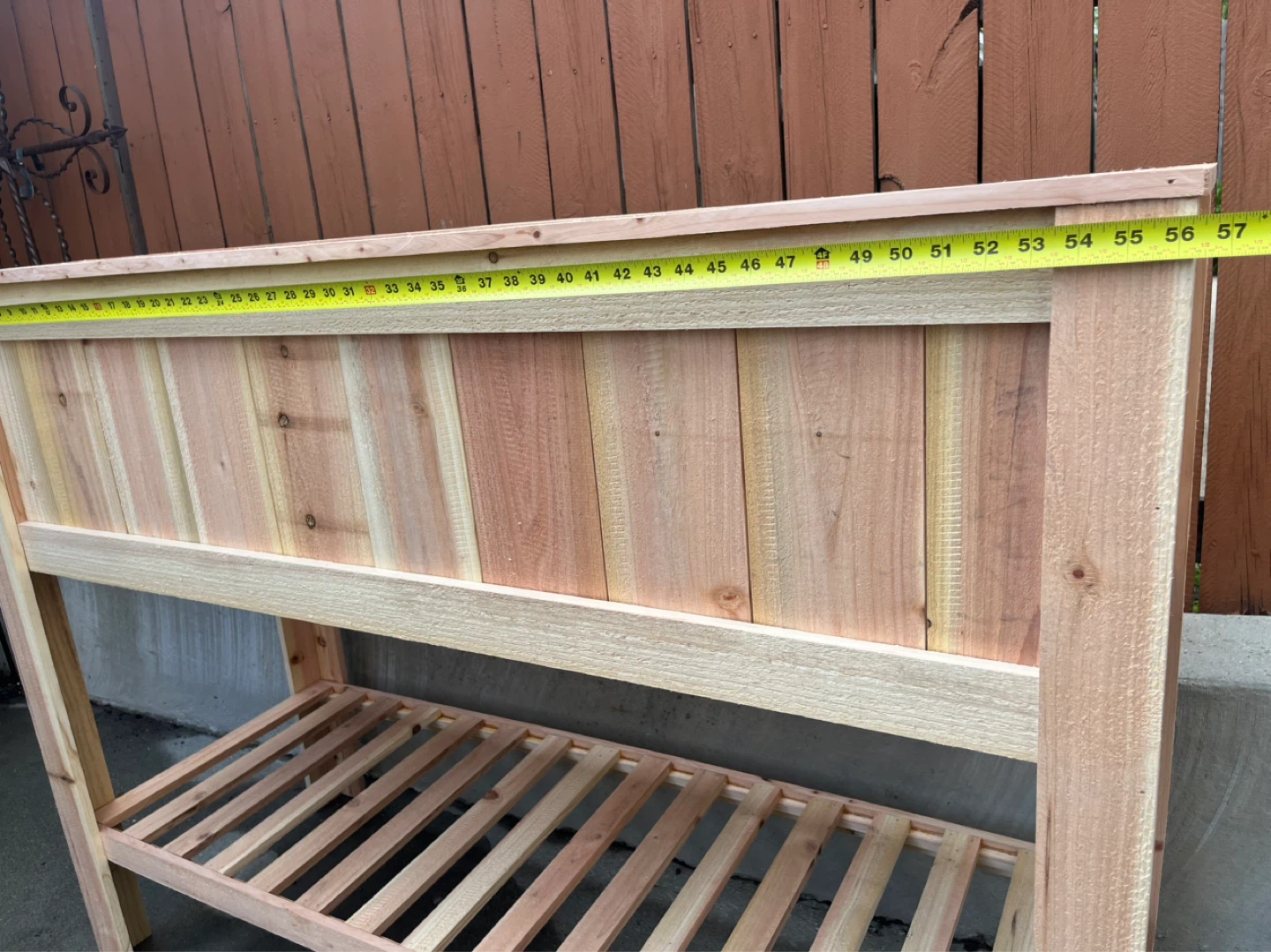 Wooden Raised Garden Bed Planter with Shelf - photo 3