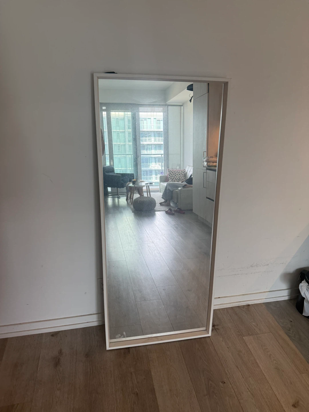 IKEA NISSEDAL Mirror - White, 65x150 cm - photo 2