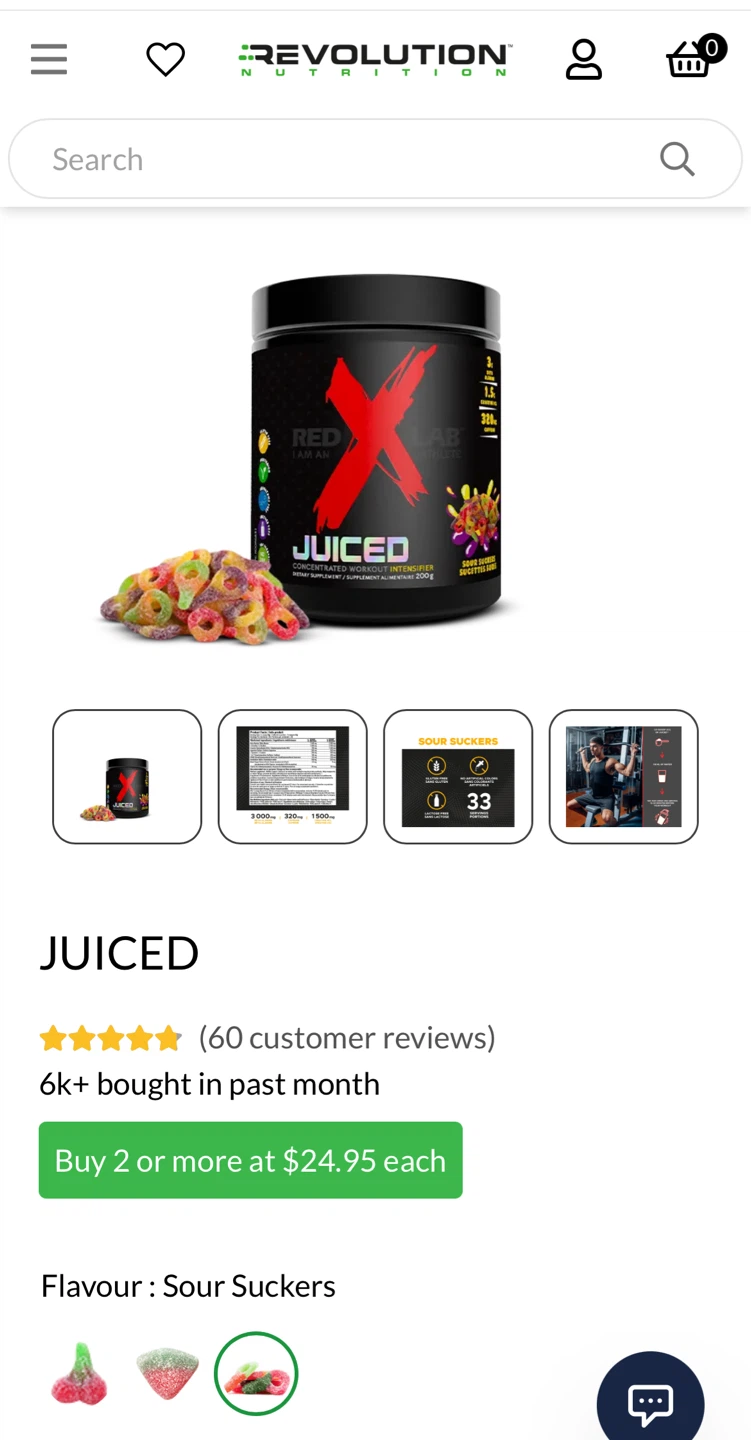 Pre-Workout JUICED Concentrated Workout Intensifier