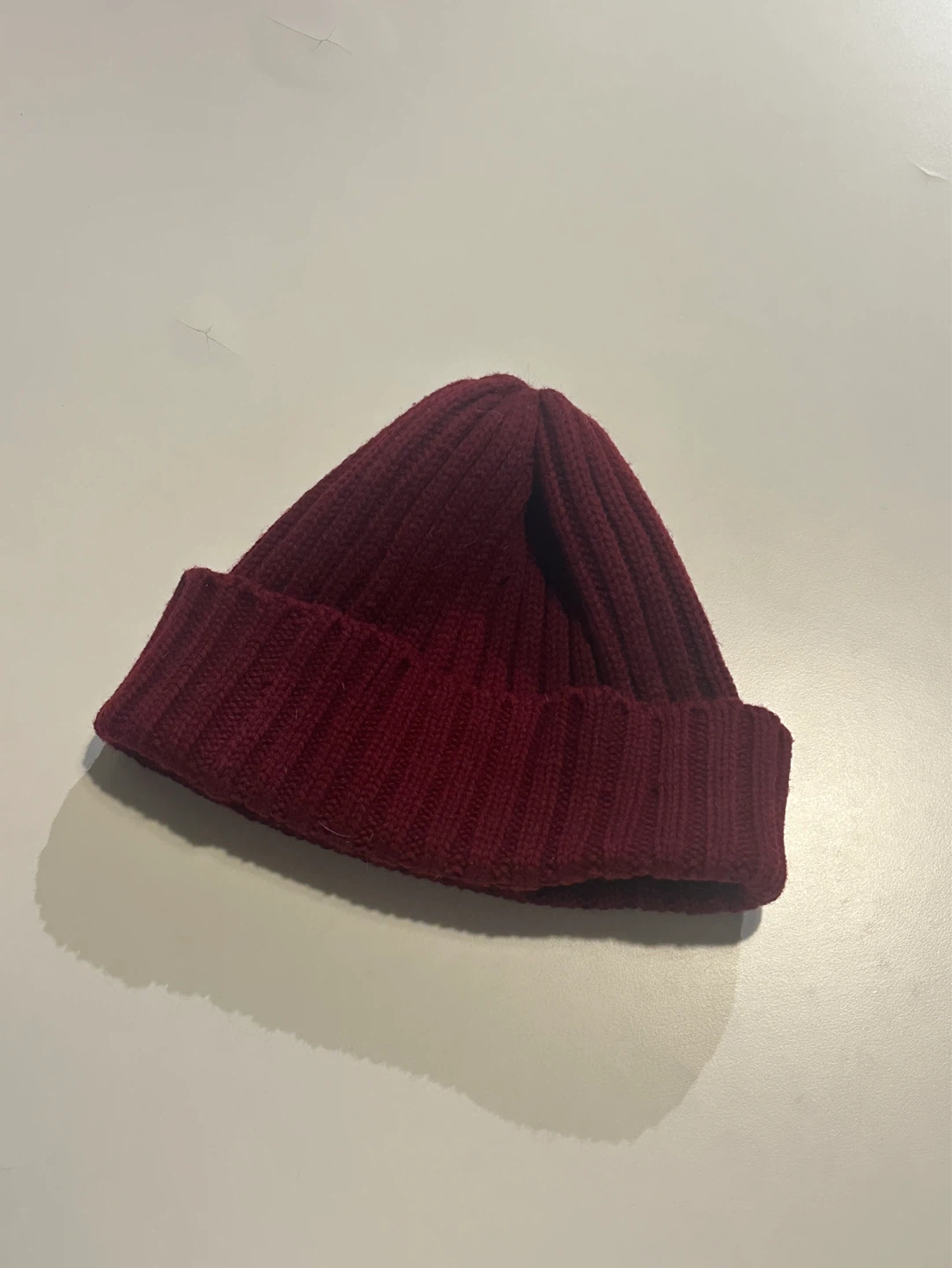 100% Wool MUJI red beanie