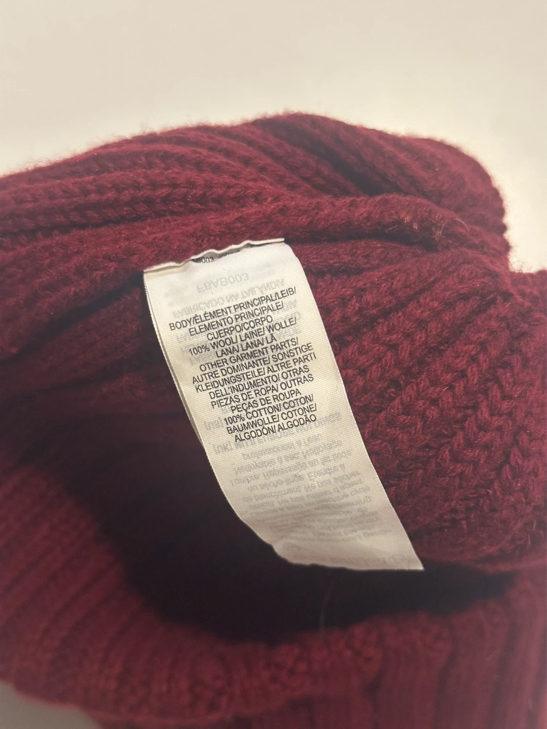 100% Wool MUJI red beanie - photo 2