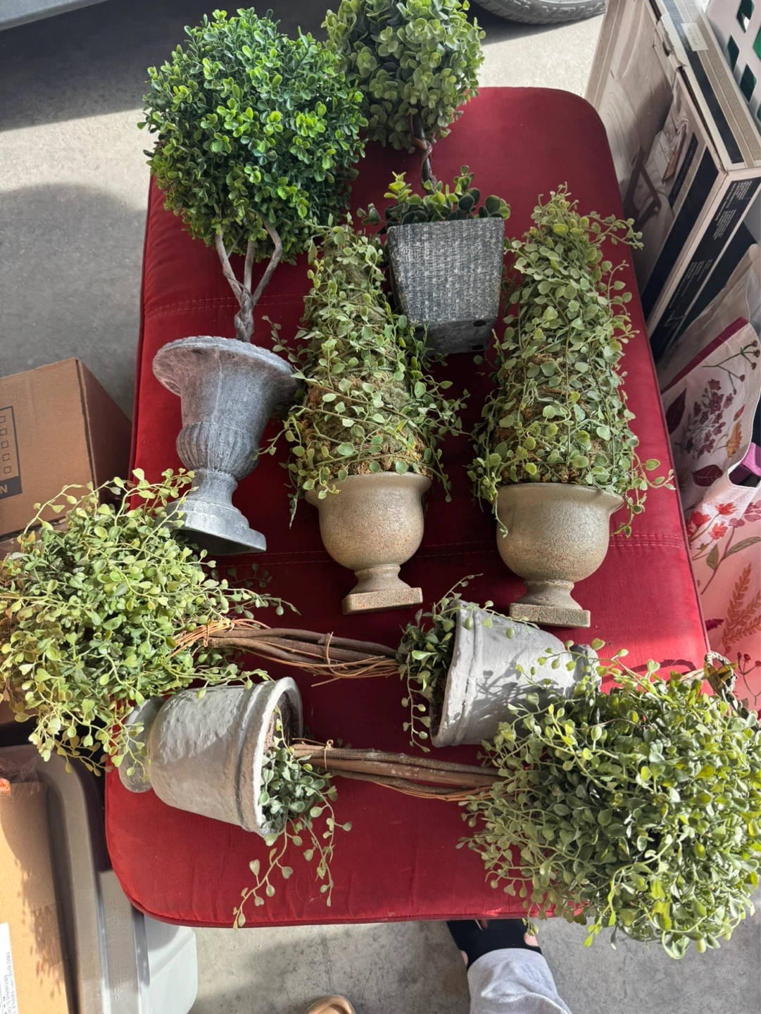 Artificial Topiary Plants and Greenery