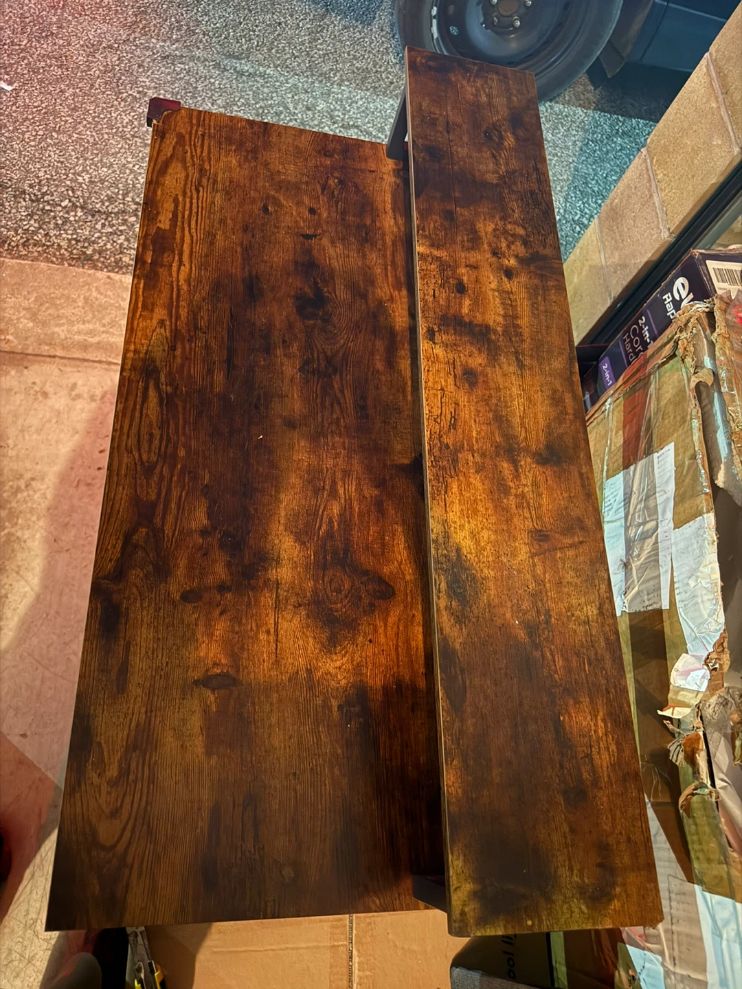 Wooden Desk with Shelves - photo 3