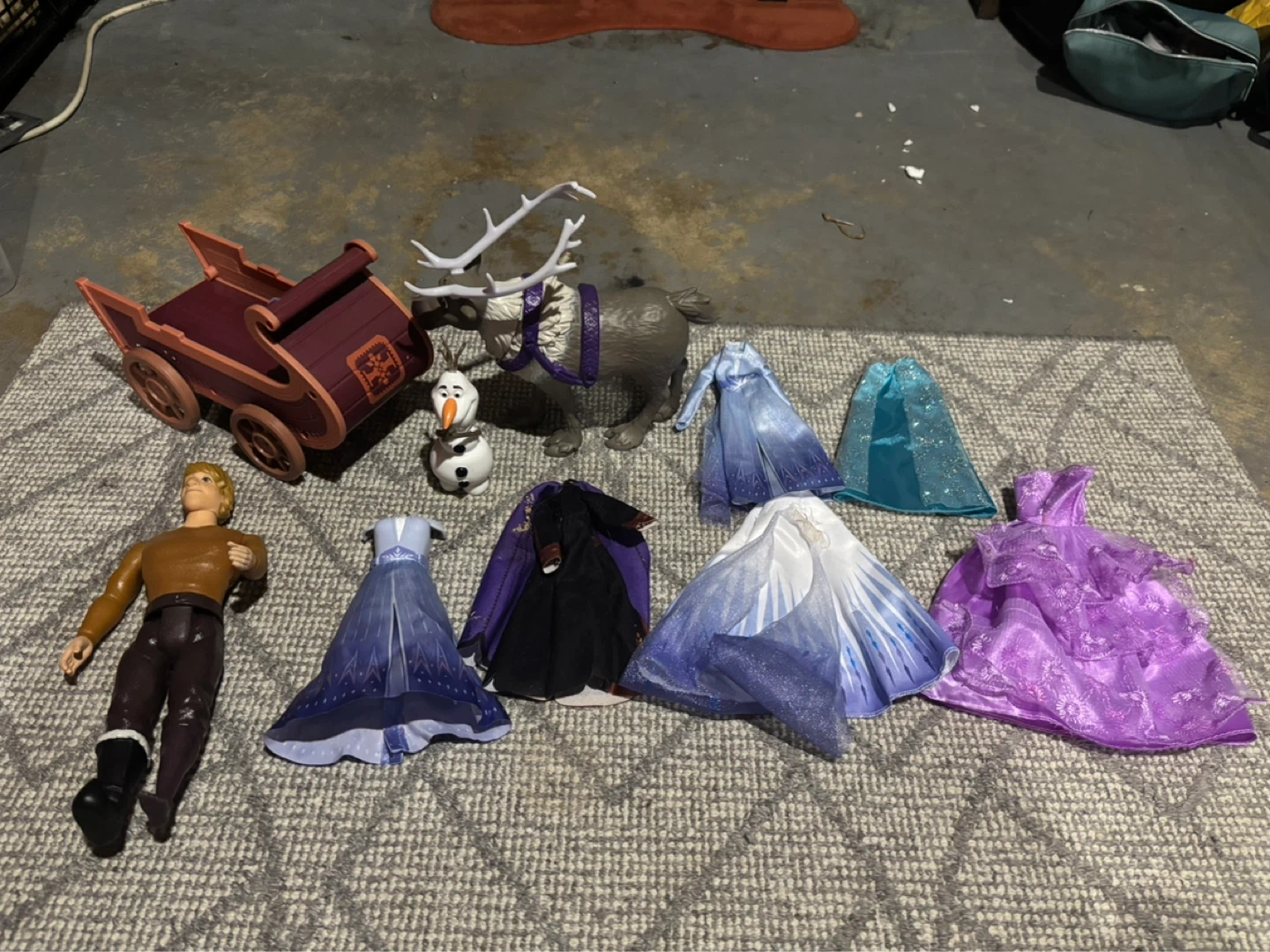 Disney Frozen Doll Set with Figures and Outfits
