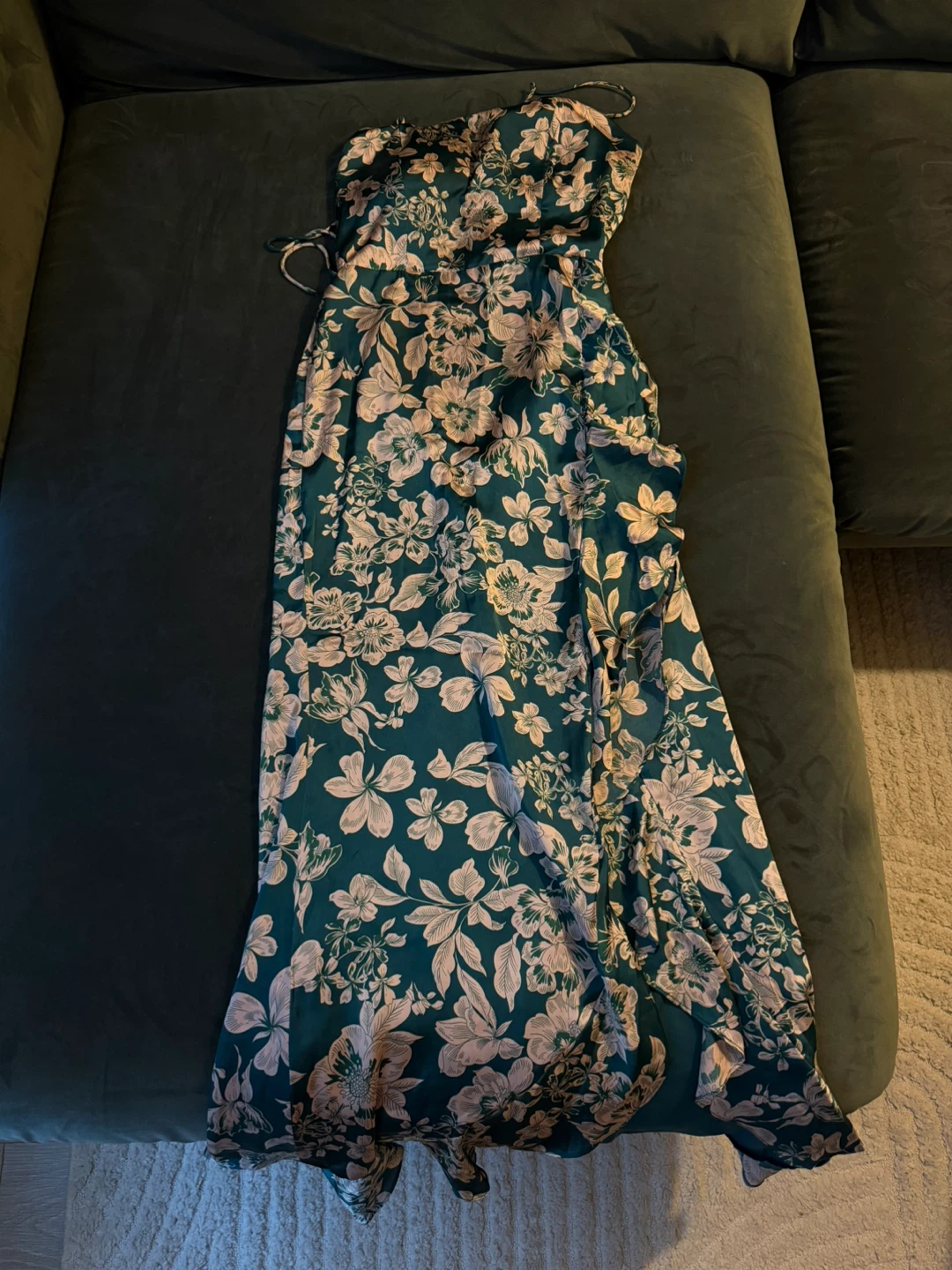 Floral Maxi Dress with Criss-Cross Back - photo 3