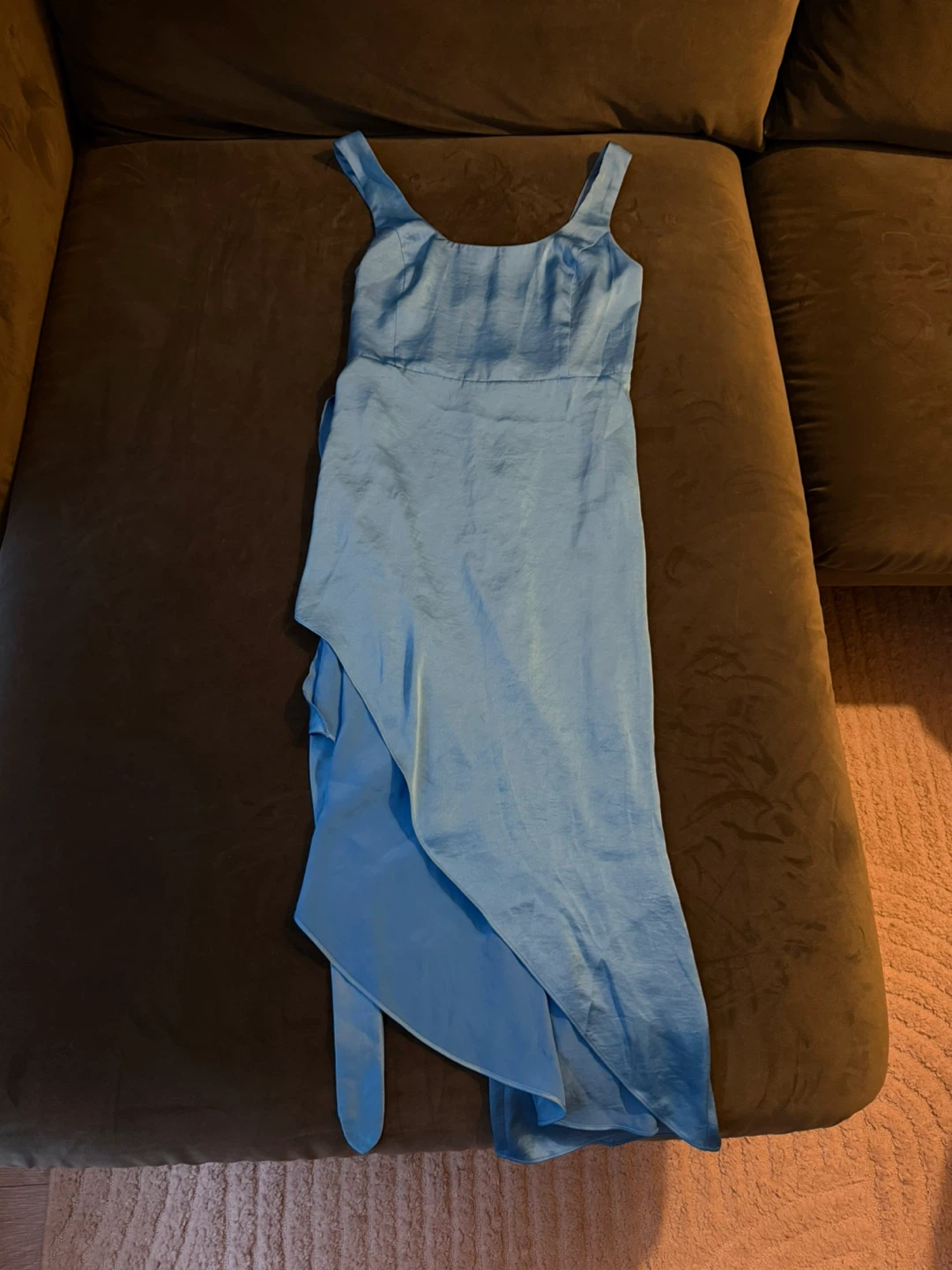 Aritzia Blue Sleeveless Midi Dress S - photo 4