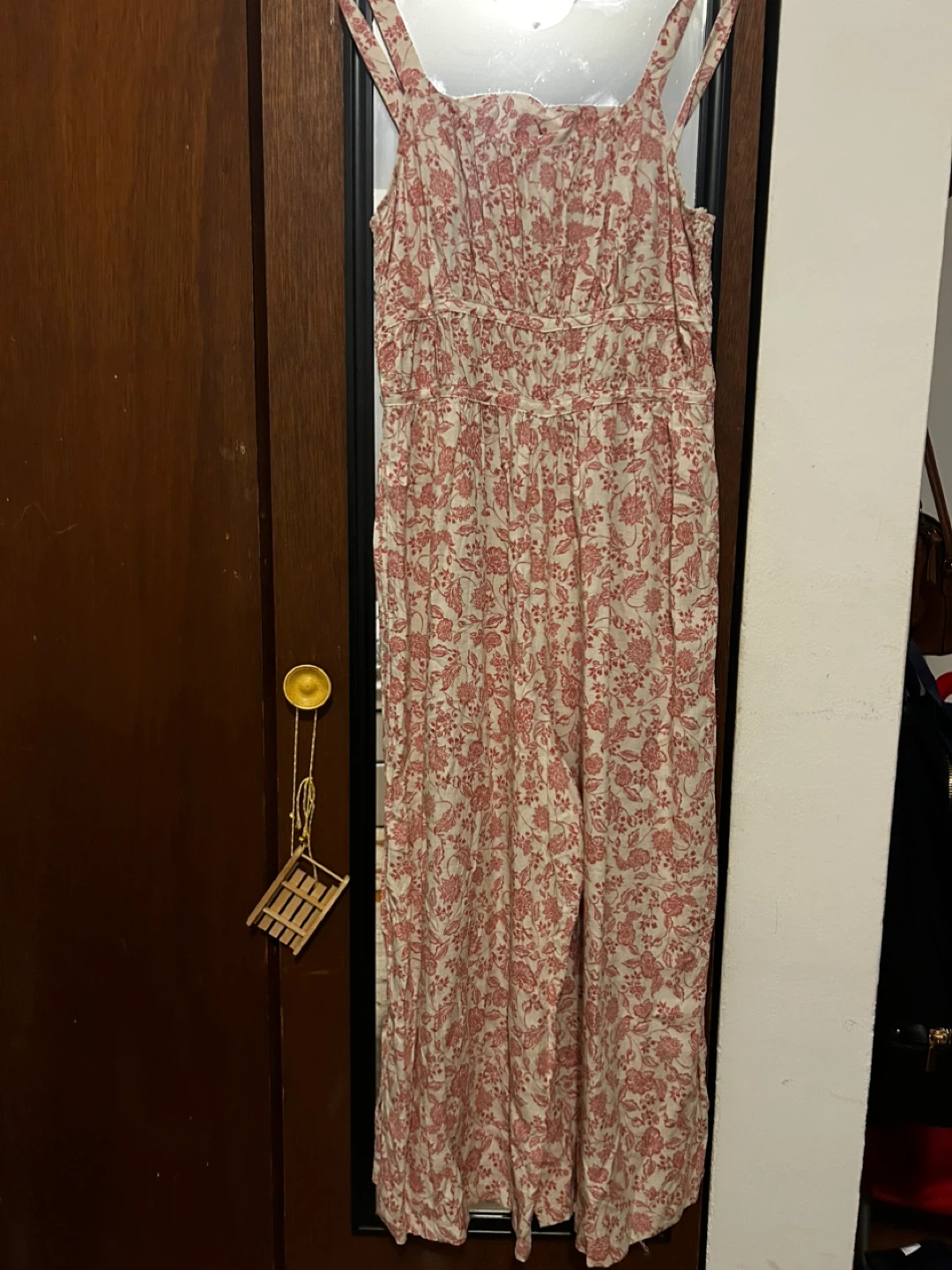 Floral Print Maxi Dress with Smocked Waist