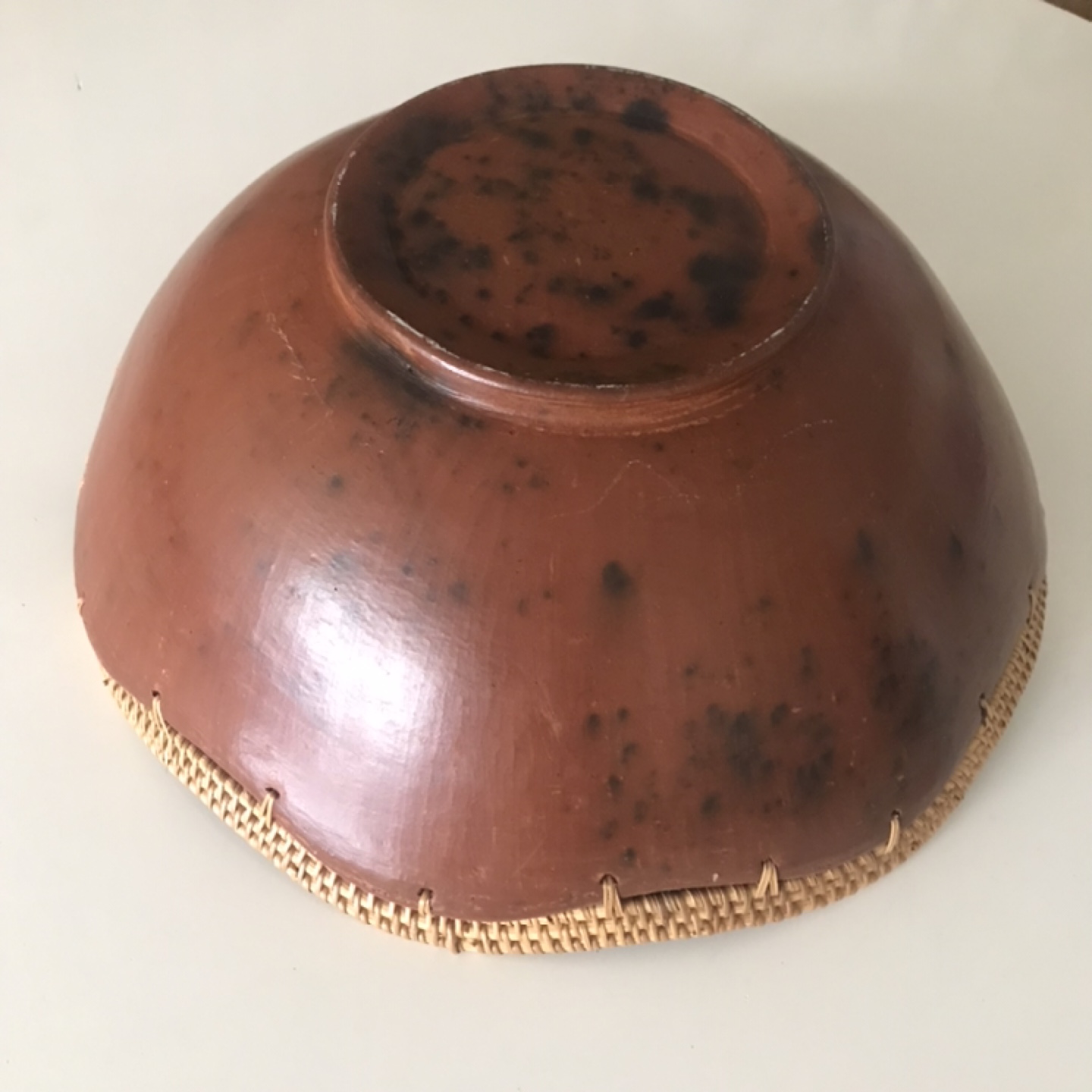 Beautiful Large African Ceramic Woven Bowl - photo 3