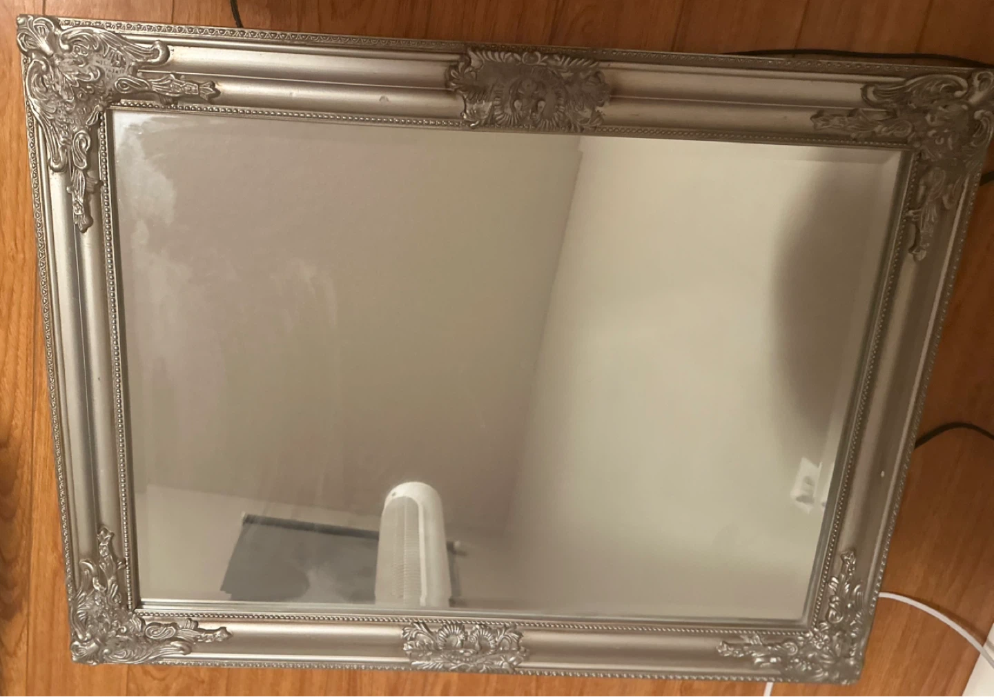 Ornate Silver Framed Mirror - photo 2