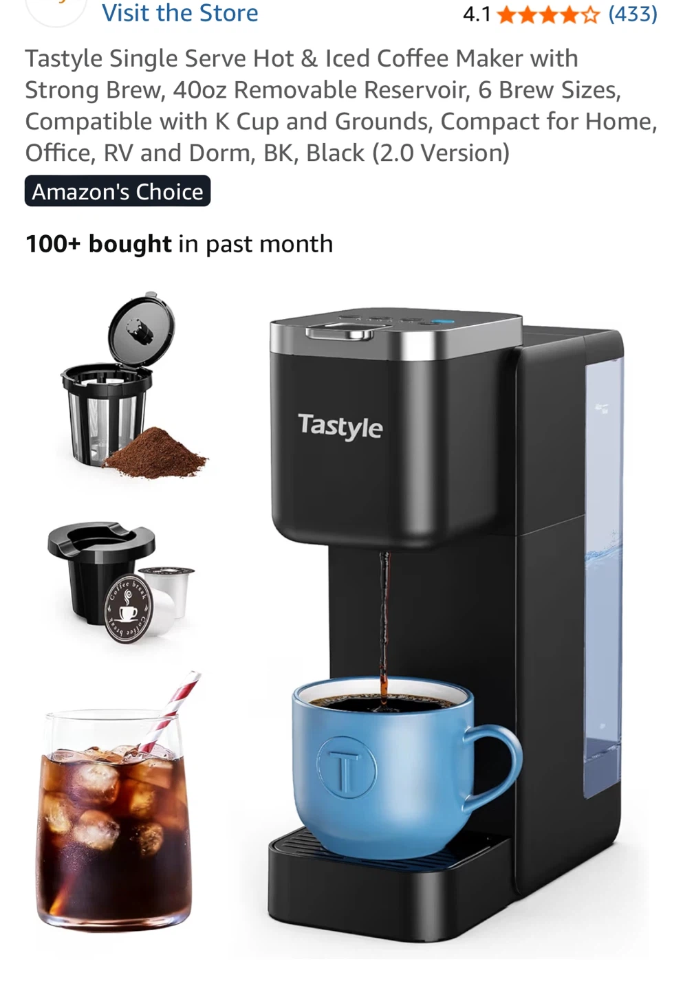Tastyle Single Serve Coffee Maker