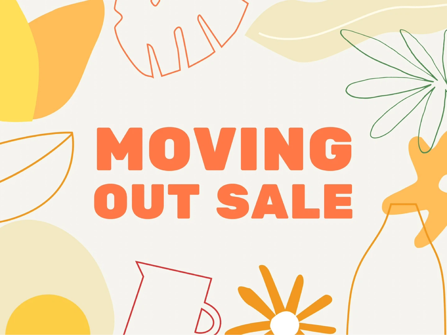 Moving Out Sale!