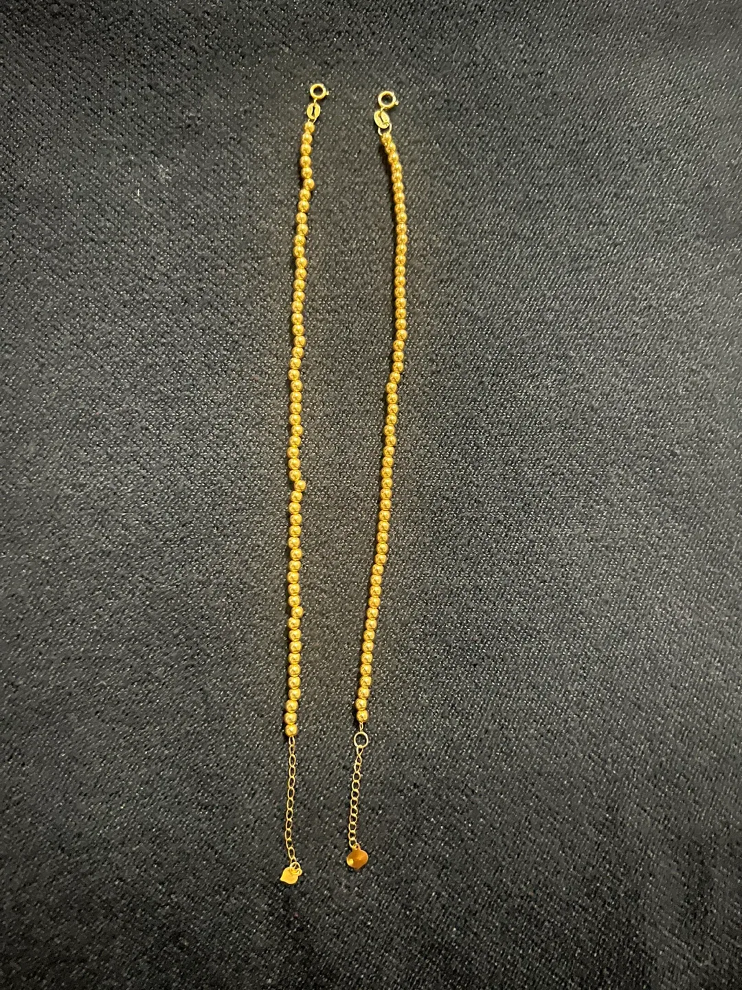18k  Saudi gold tennis bracelet (2pcs)
