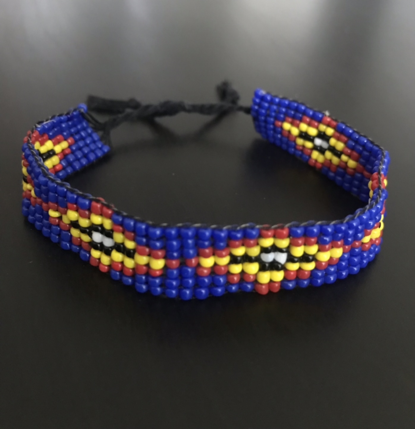Lovely Colorful Beaded Bracelet in Geometric Design
