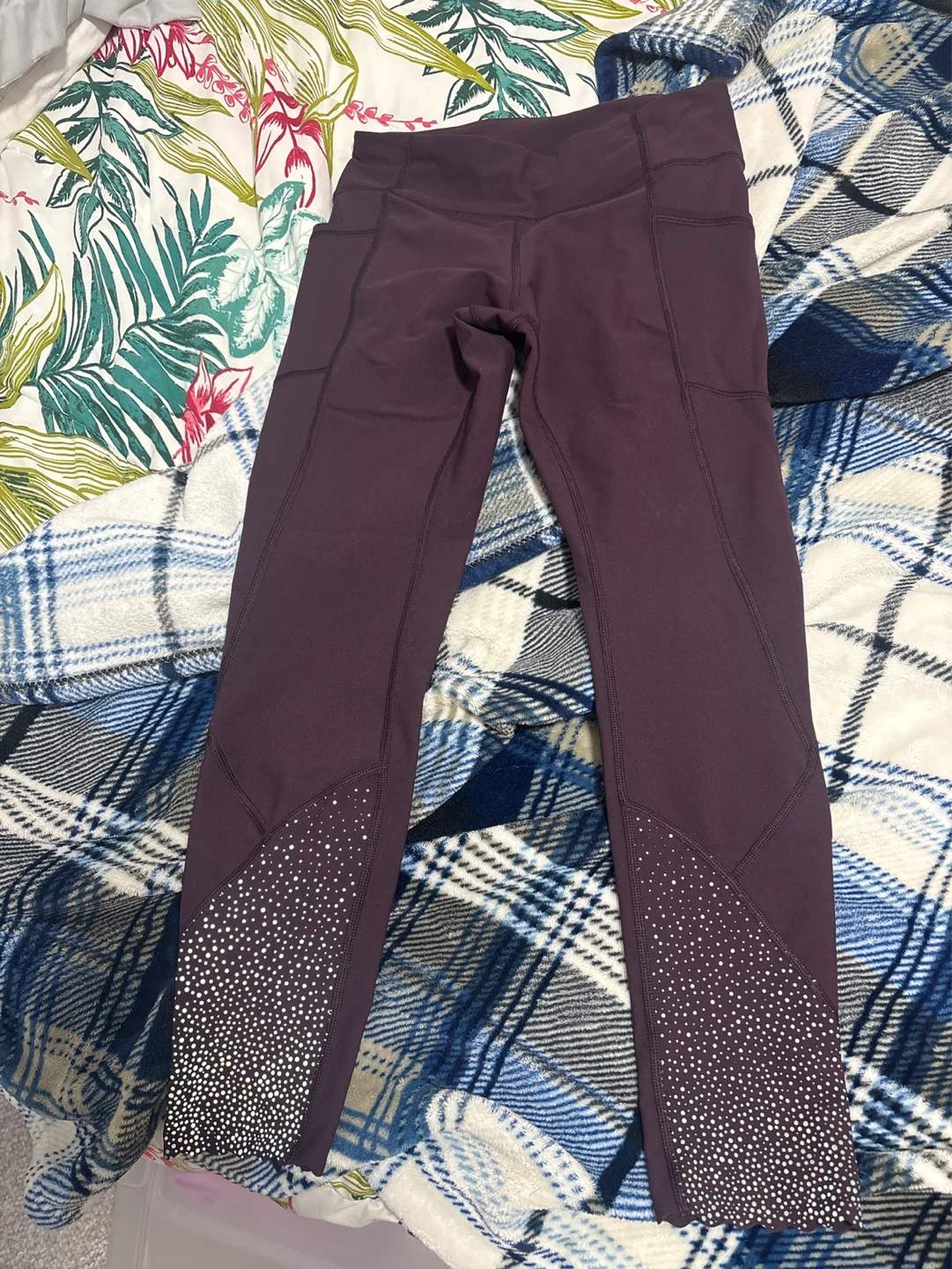 Lululemon Align Leggings - Plum/White Sparkle