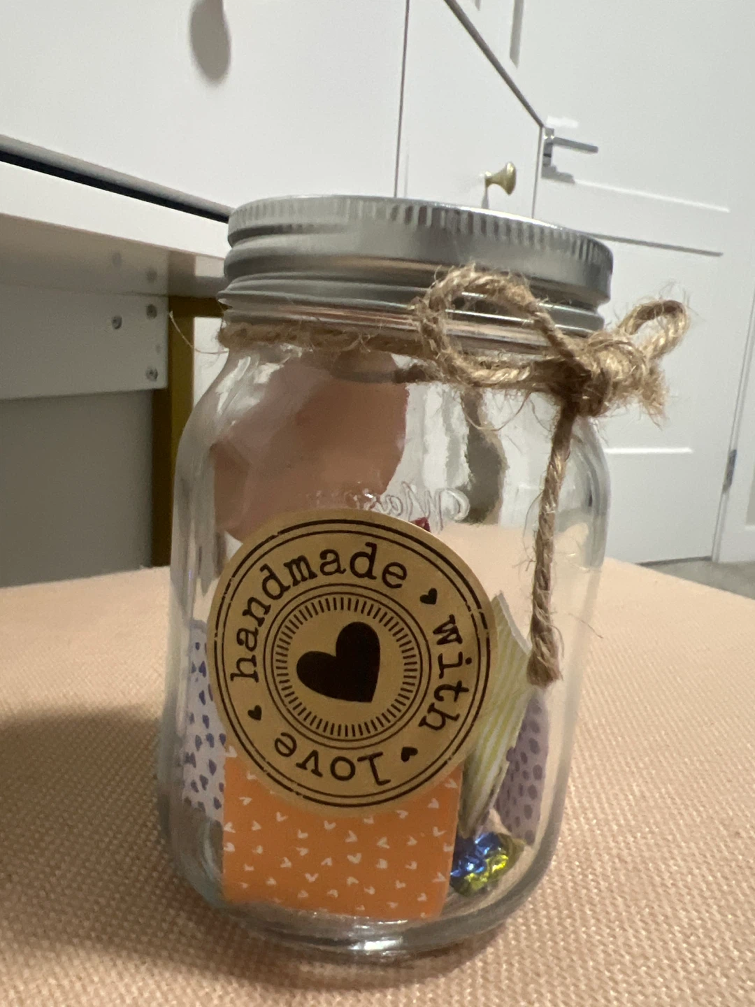 Handmade with Love Mason Jar