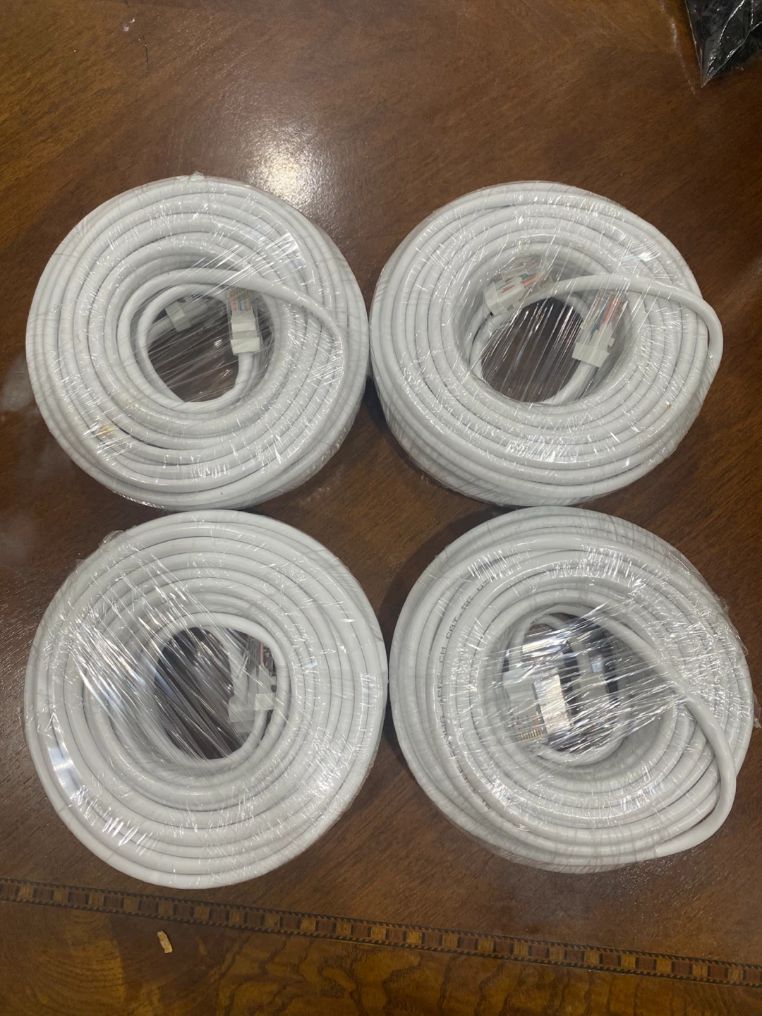 4x White Ethernet Cables - 60’ Length