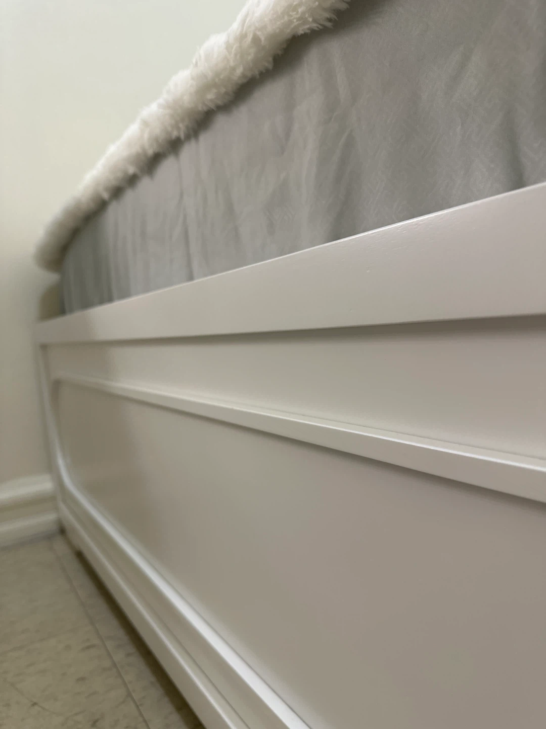 Upholstered Bed Frame with LED Headboard - photo 3
