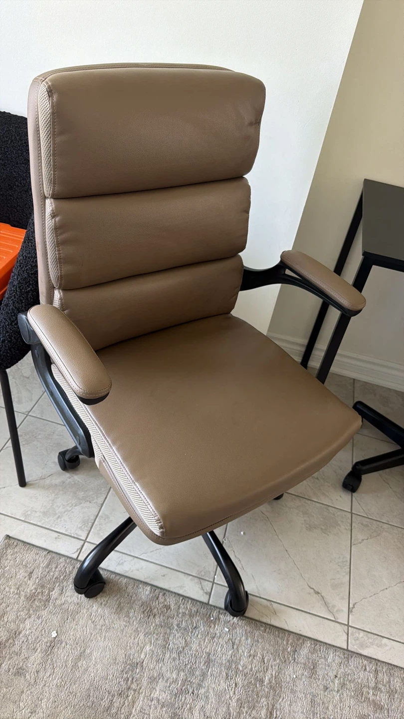 Brown Office Chair with Adjustable Height - photo 3