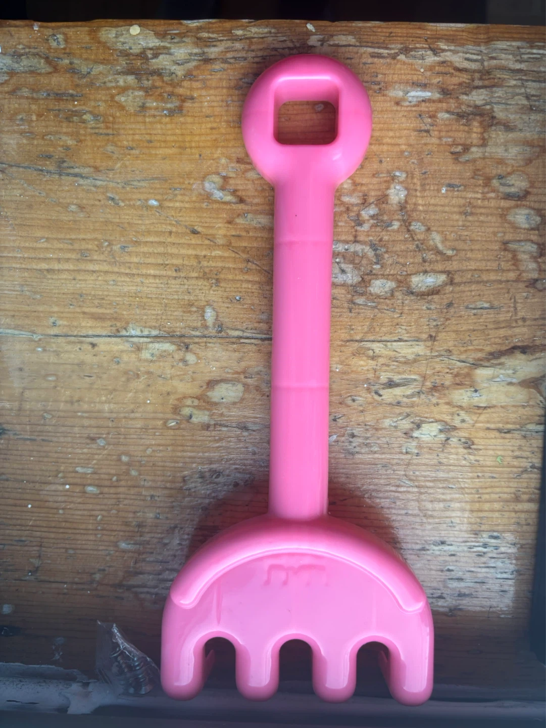 Pink Plastic Toy Rake