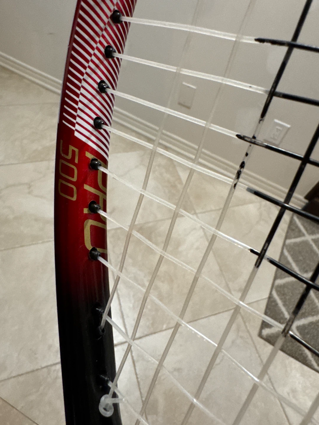 Senston Pro 500 Tennis Racquet (red & black color contrast) - photo 4