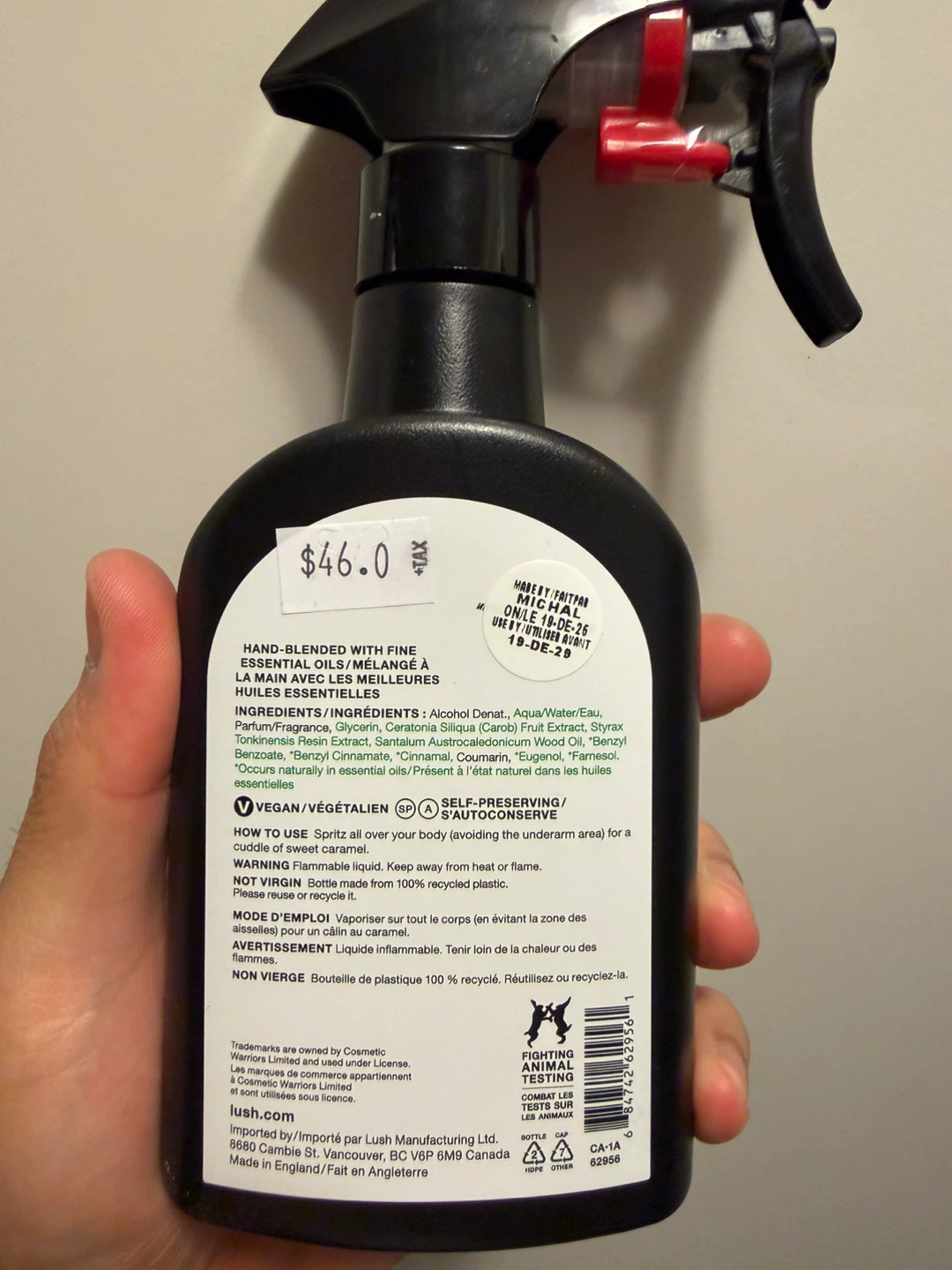 Lush Sticky Dates Body Spray - photo 2