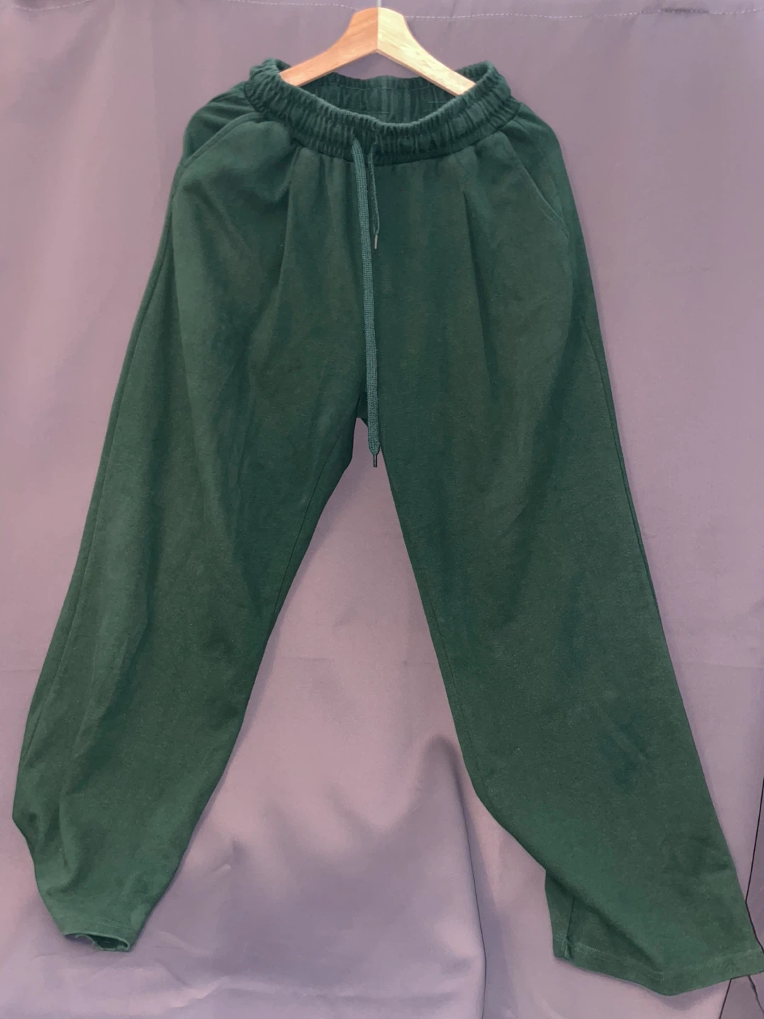 Korean-Brand Green Sweatpants
